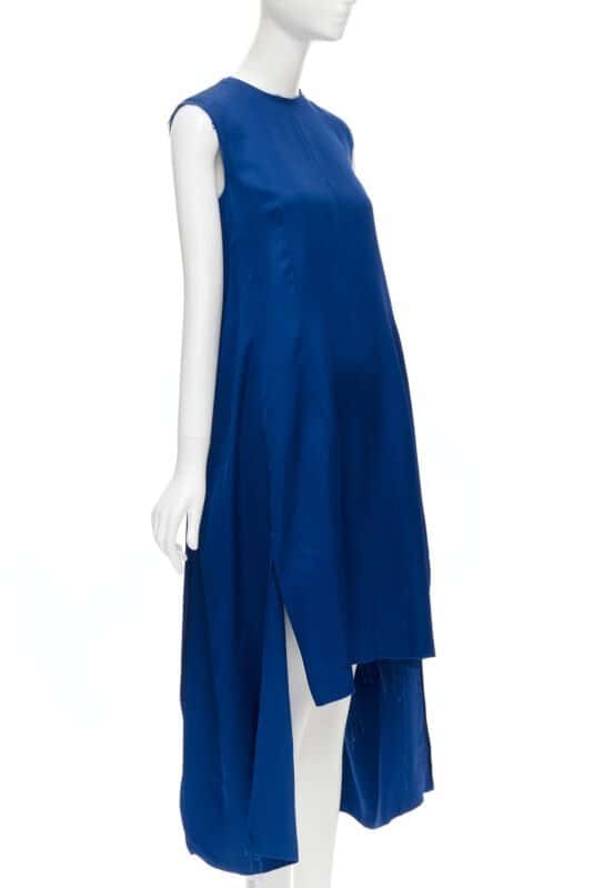 Marni Frayed Hem Dress Blue Viscose Never worn - Inside View