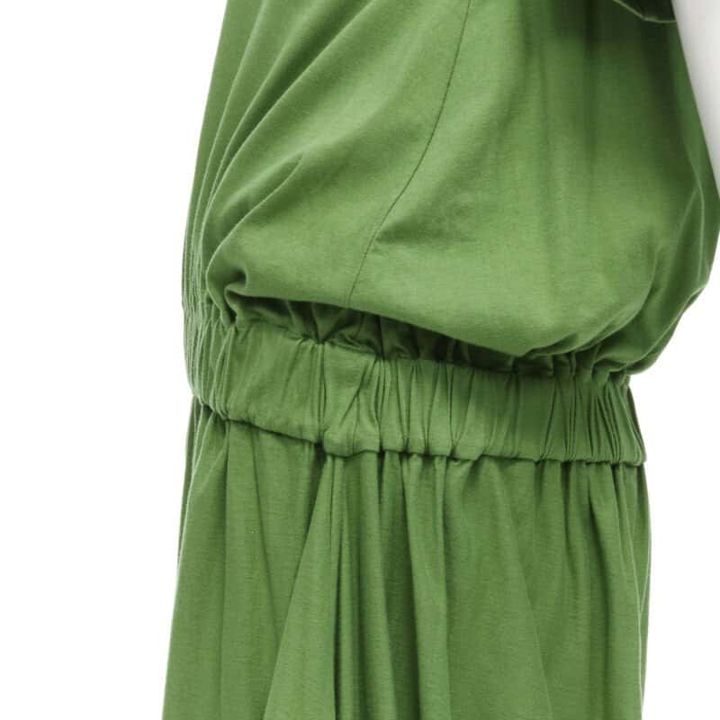Marni Bow T-Shirt Dress Green Cotton Never worn - Back View