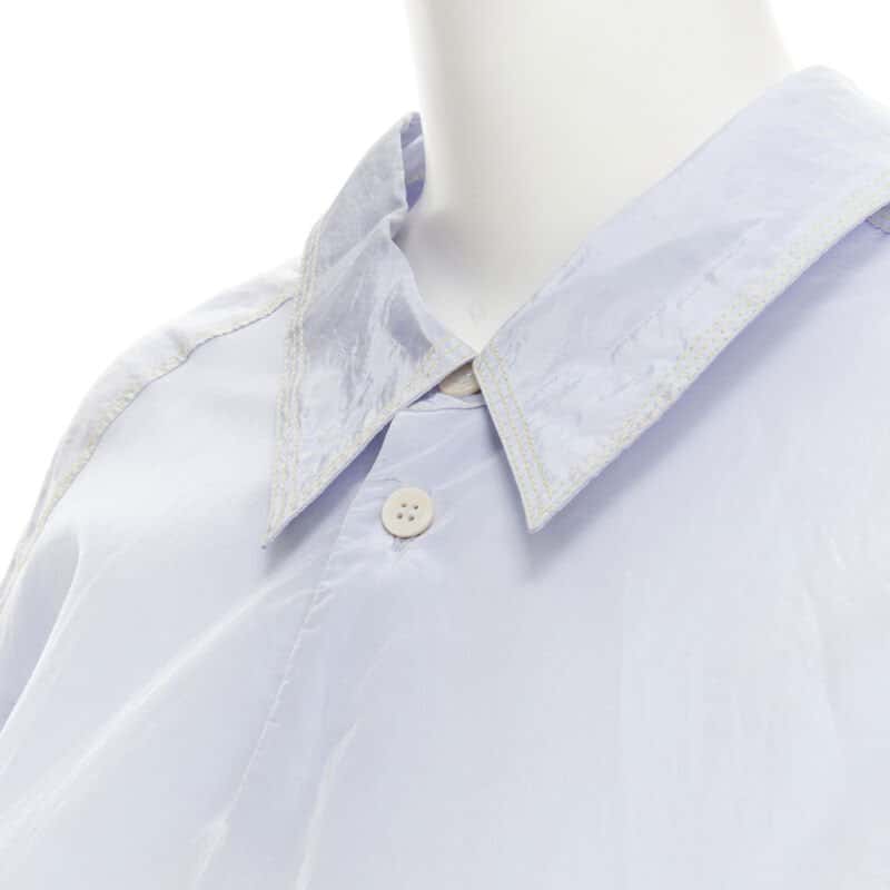 Marni Crinkled Boxy Dress Blue Viscose Never worn - Back View