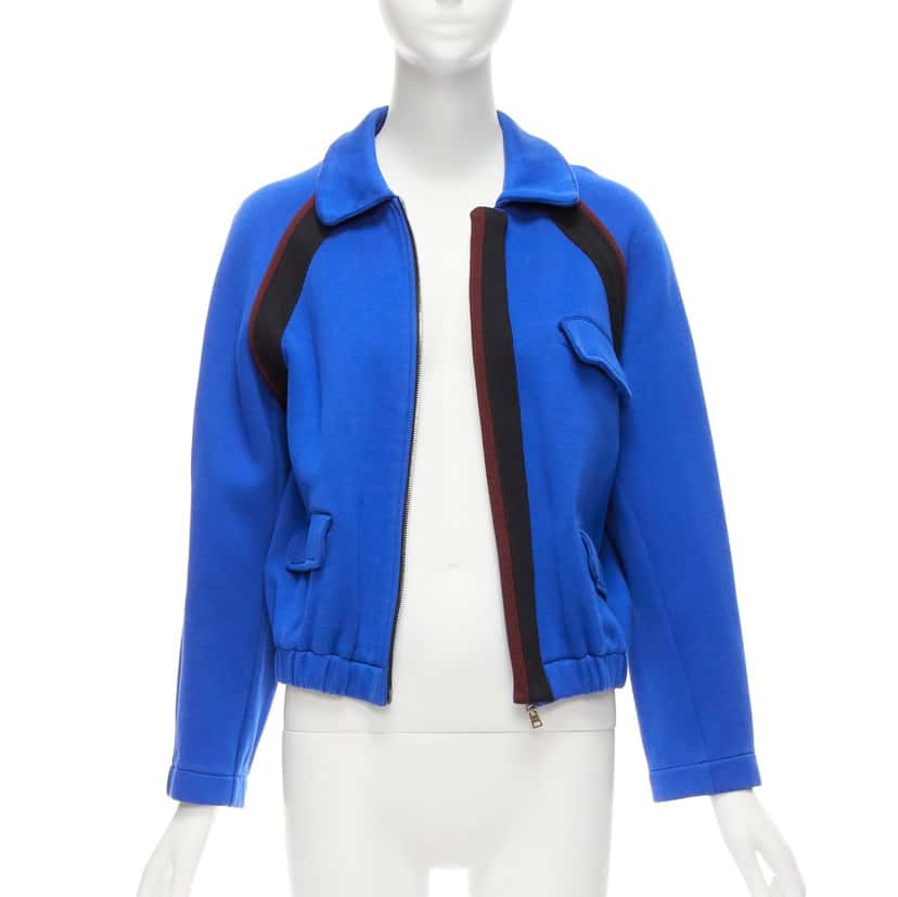 Marni Electric Blue Bomber Jacket Blue Cotton Very good condition - Inside View