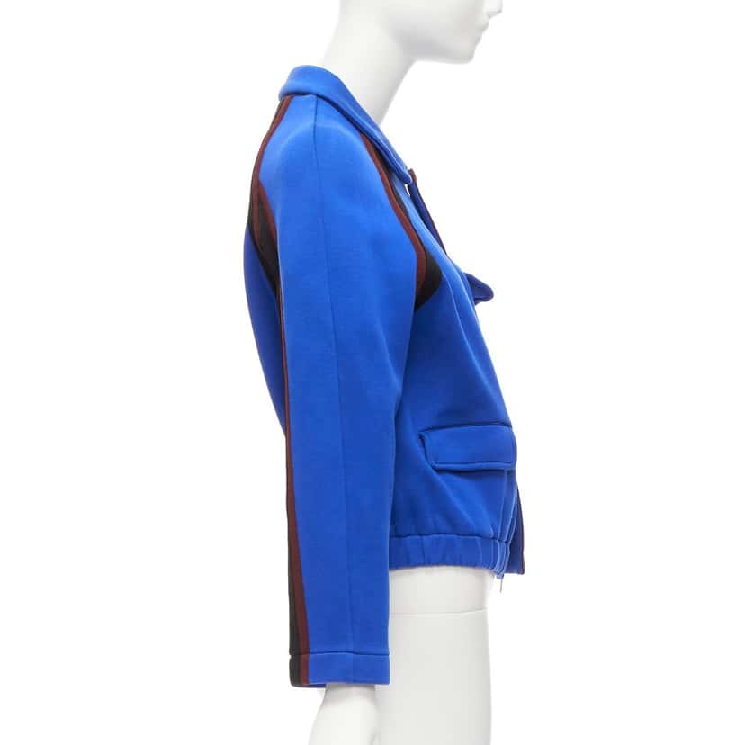 Marni Electric Blue Bomber Jacket Blue Cotton Very good condition - Box View