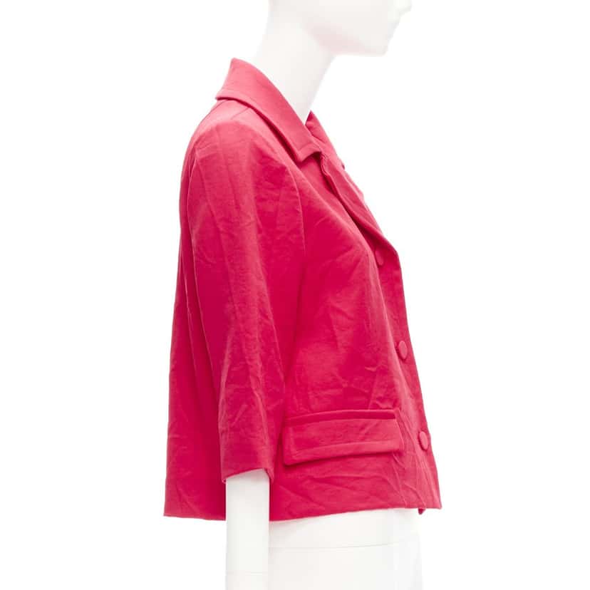 Marni Zip Biker Jacket Red Polyester Never worn - Box View