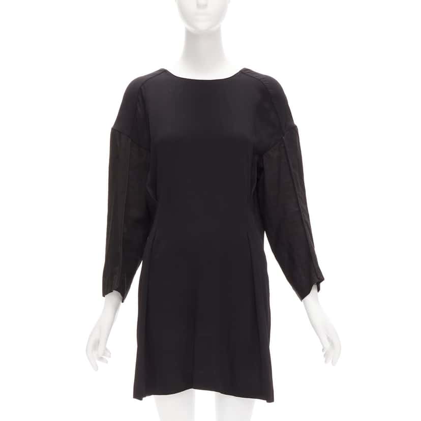 Marni Contrast Cutout Dress Black Viscose Never worn - Front View