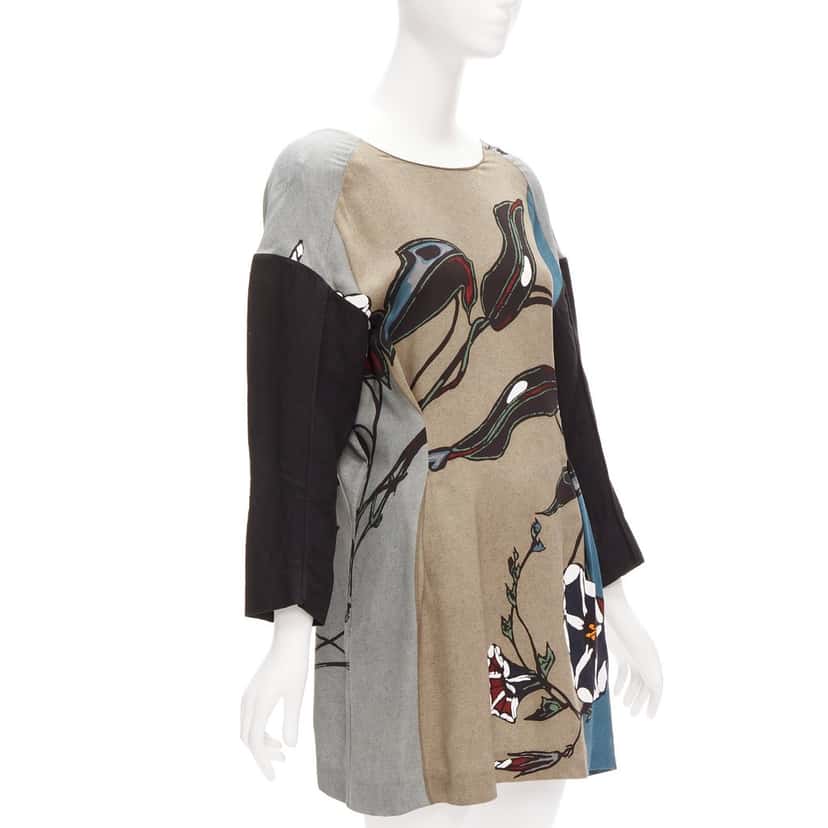 Marni Floral Dropped Dress MultiColor Viscose Never worn - Inside View