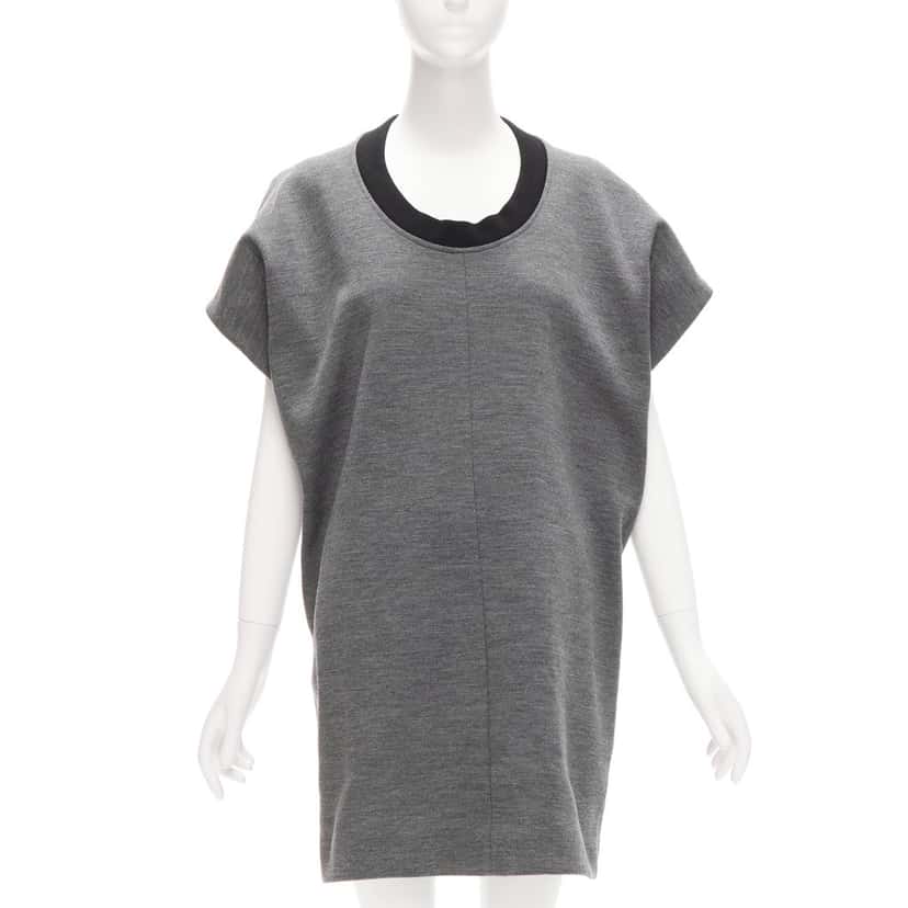 Marni 3D Boxy Dress Grey Wool Never worn - Front View
