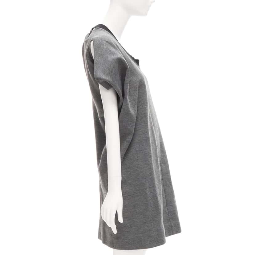 Marni 3D Boxy Dress Grey Wool Never worn - Model View