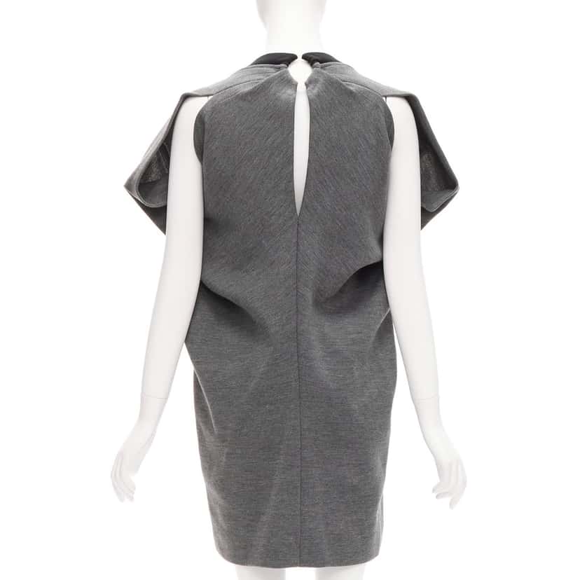 Marni 3D Boxy Dress Grey Wool Never worn - Box View