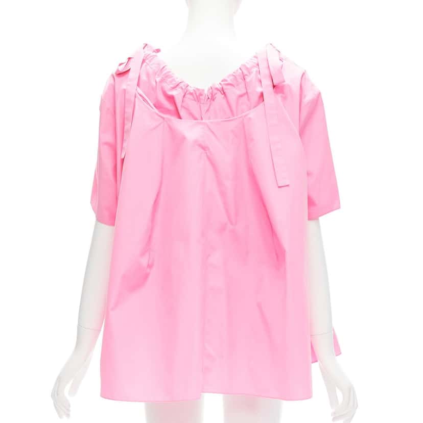 Marni Side Drawstring Top Pink Cotton Never worn - Box View