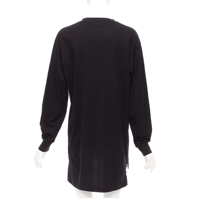 Marni Logo Sweater Dress Black Cotton Very good condition - Box View