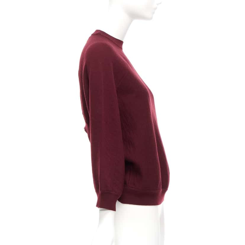 Marni Burgundy Crop Sweater Burgundy Wool Never worn - Inside View