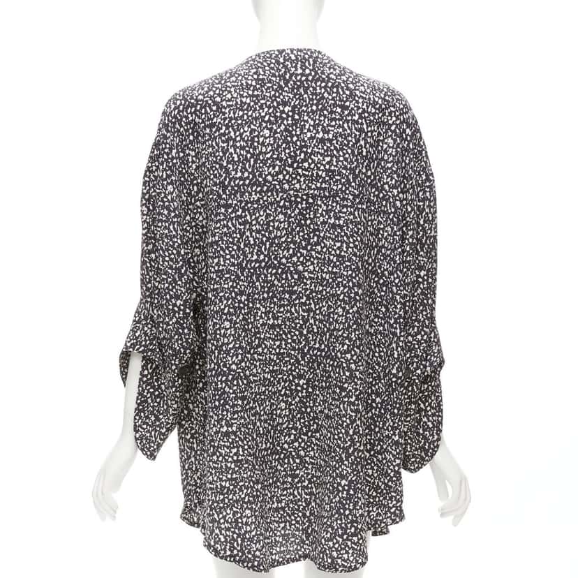 Marni Speckle Shirt Dress Black Silk Never worn - Box View