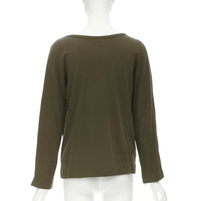 Dries Van Noten Zip Detail Sweater Brown Cotton Never worn - Box View