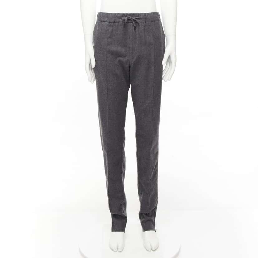 Fendi Grey Wool Pants Grey Wool Very good condition - Front View
