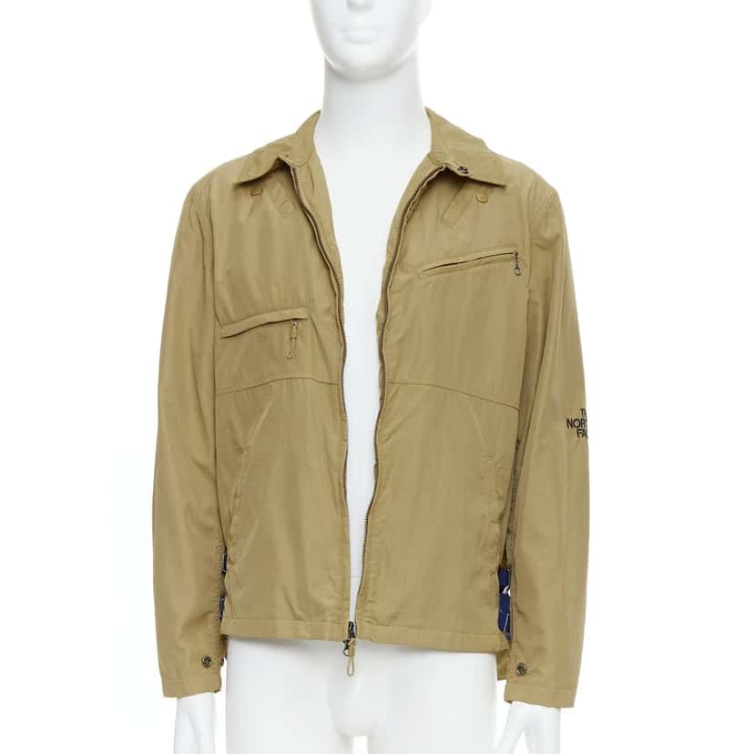 The North Face Blue Trim Windbreaker Khaki Very good condition - Inside View