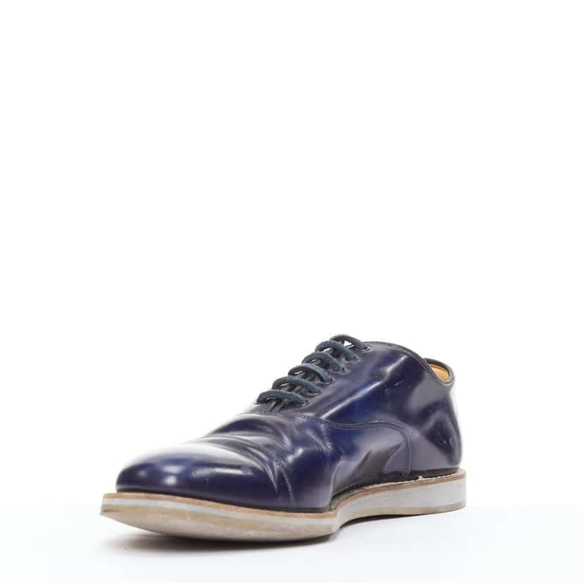 Church's Hirst Navy Leather Fair condition - Model View