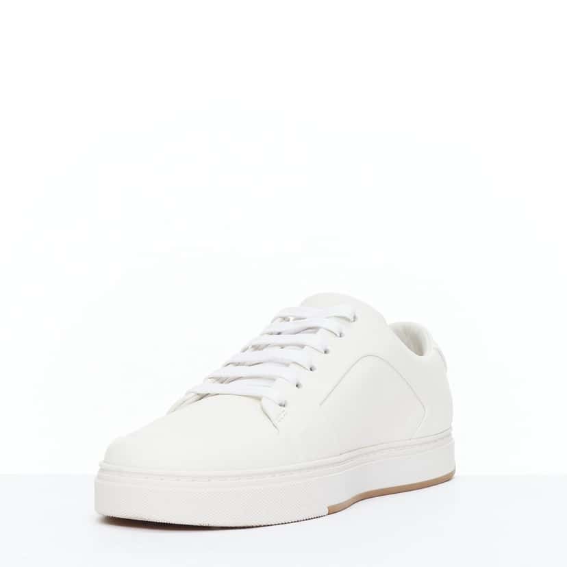 Bottega Veneta Minimal Lace Sneakers White Leather Very good condition - Box View