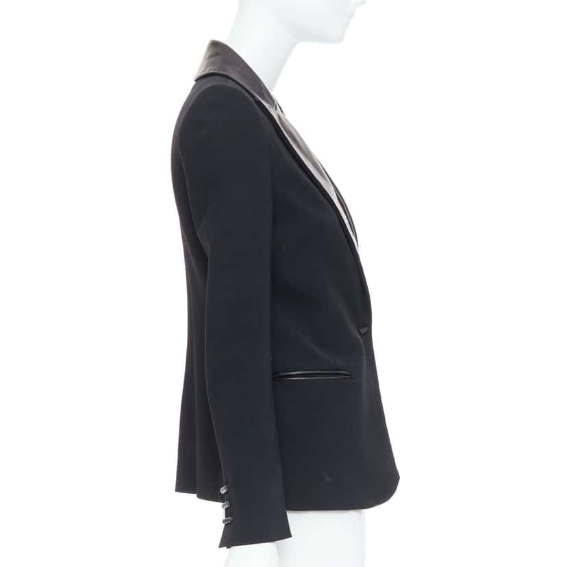 Plein Sud Scalloped Trim Jacket Black Wool Good condition - Box View