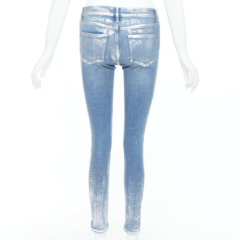 Frame Le Skinny de Jeanne Blue Cotton Very good condition - Box View