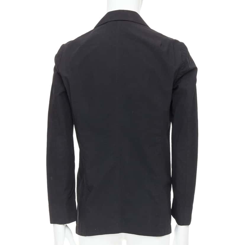 Attachment Angular Hem Blazer Black Cotton Good condition - Box View