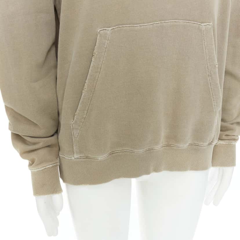 Saint Laurent Washed Logo Hoodie Anthracite Cotton Very good condition - Back View