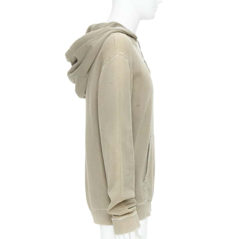 Saint Laurent Washed Logo Hoodie Anthracite Cotton Very good condition - Model View