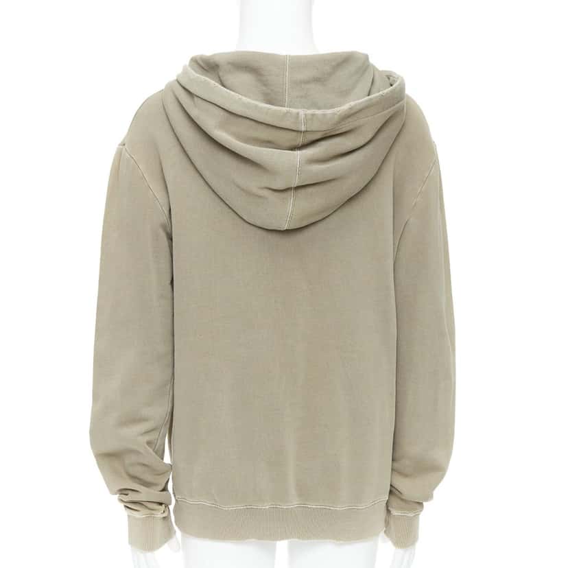 Saint Laurent Washed Logo Hoodie Anthracite Cotton Very good condition - Box View