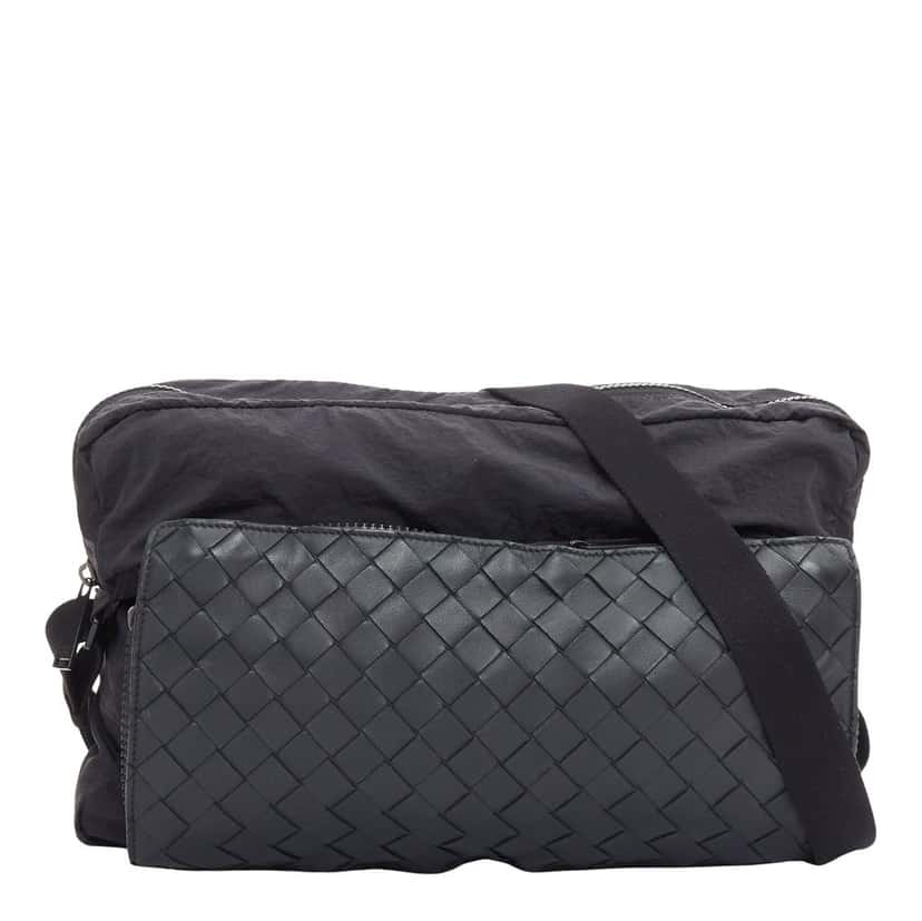 Bottega Veneta 1.5 Intrecciato Black Leather Very good condition - Front View