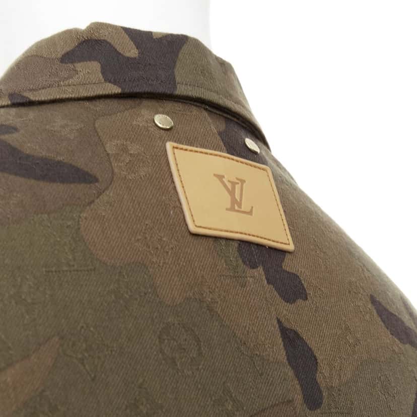 Louis Vuitton Chore Coat Green Denim Very good condition - Back View