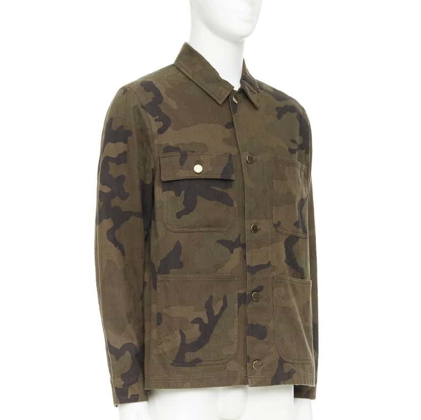 Louis Vuitton Chore Coat Green Denim Very good condition - Model View