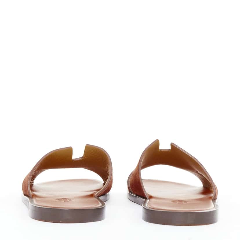 Hermes Izmir Brown Suede Very good condition - Box View