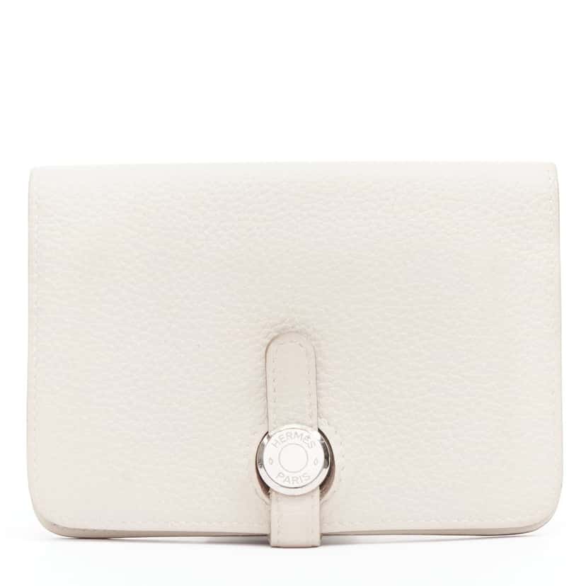 Hermes Dugon Duo Beige Leather Fair condition - Front View