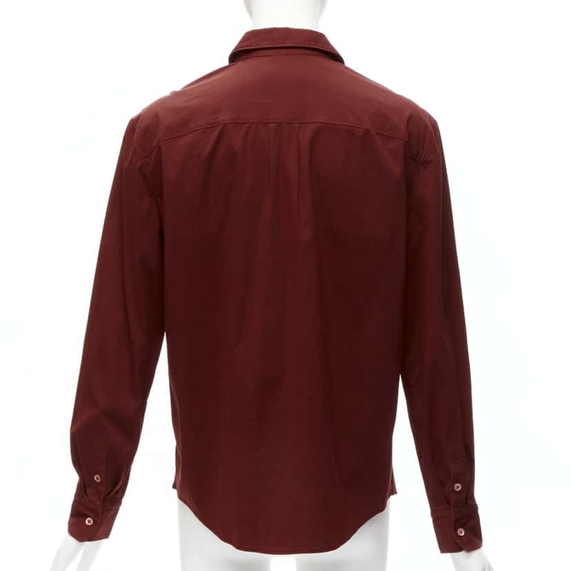Prada Double Flap Shirt Red Cotton Never worn - Box View