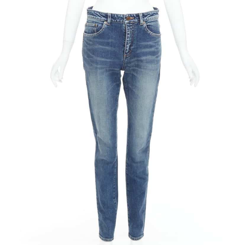 Saint Laurent D05 Blue Polyester Very good condition - Front View