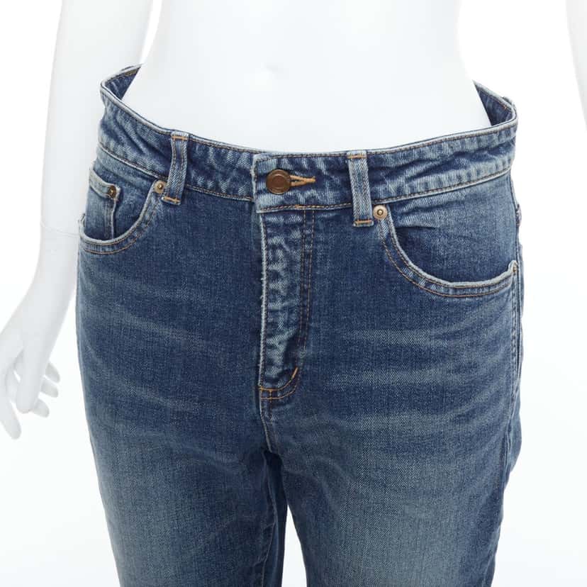 Saint Laurent D05 Blue Polyester Very good condition - Back View