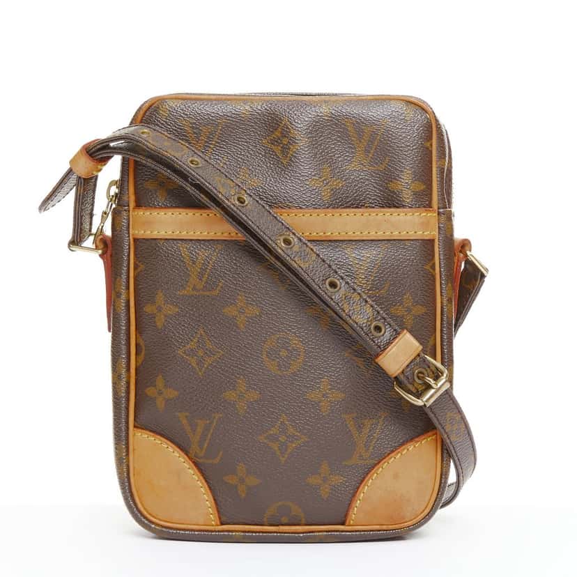 Louis Vuitton Danube PM Brown Leather Fair condition - Front View
