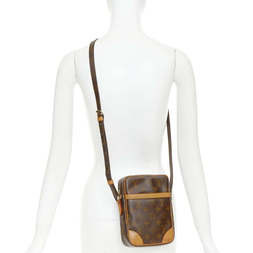Louis Vuitton Danube PM Brown Leather Fair condition - Back View