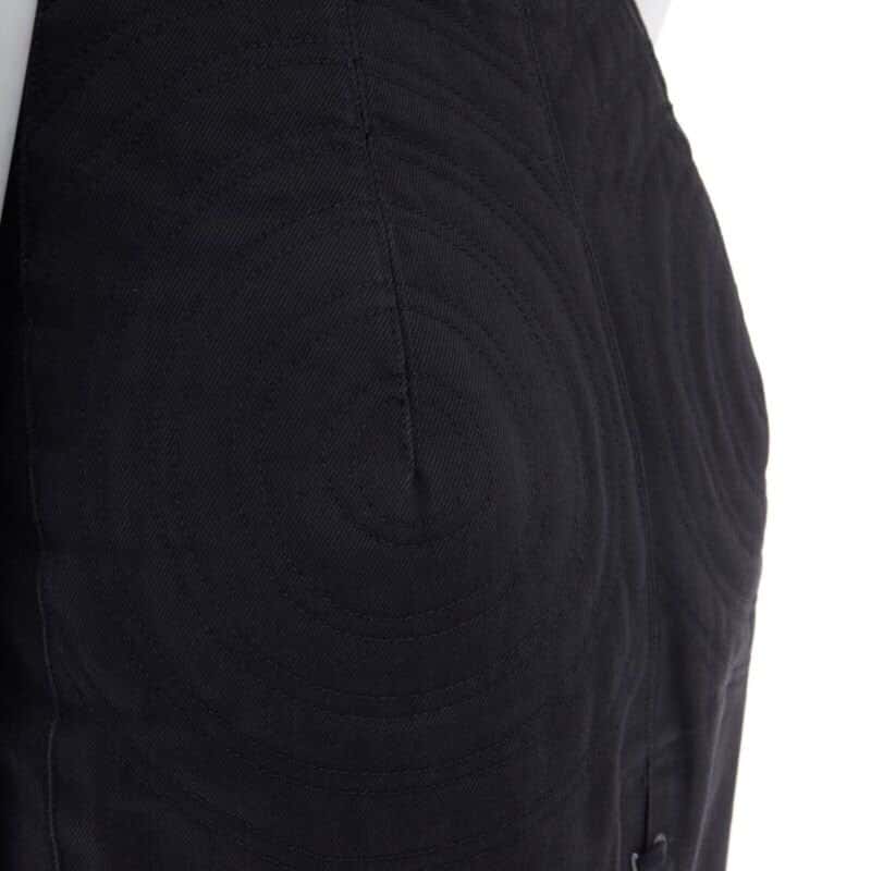 Jean Paul Gaultier Circle Stitch Skirt Black Polyester Very good condition - Back View