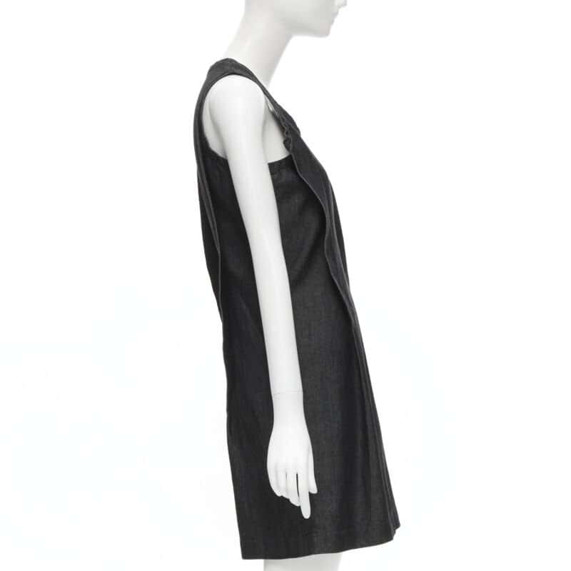 Comme Des Garcons Denim Pinched Dress Blue Never worn - Model View