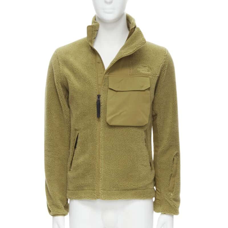 The North Face Tan Patch Zip Jacket Brown Never worn - Front View