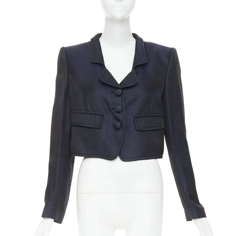 Giorgio Armani Product Navy Viscose Very good condition - Front View