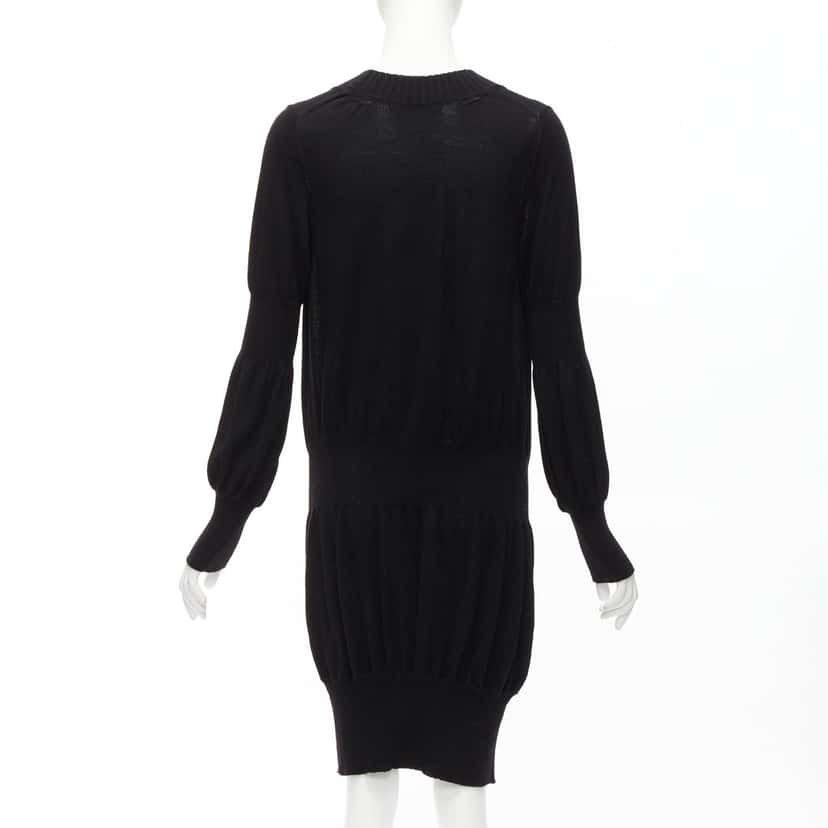 Junya Watanabe Button Up Cardigan Black Wool Never worn - Box View