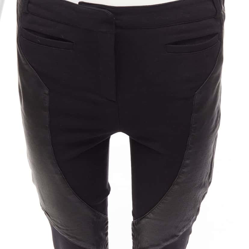 Givenchy Abstract Sweatpants Black Leather Very good condition - Back View