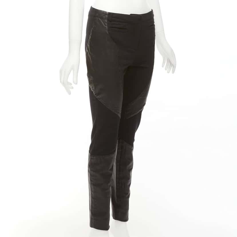 Givenchy Abstract Sweatpants Black Leather Very good condition - Inside View