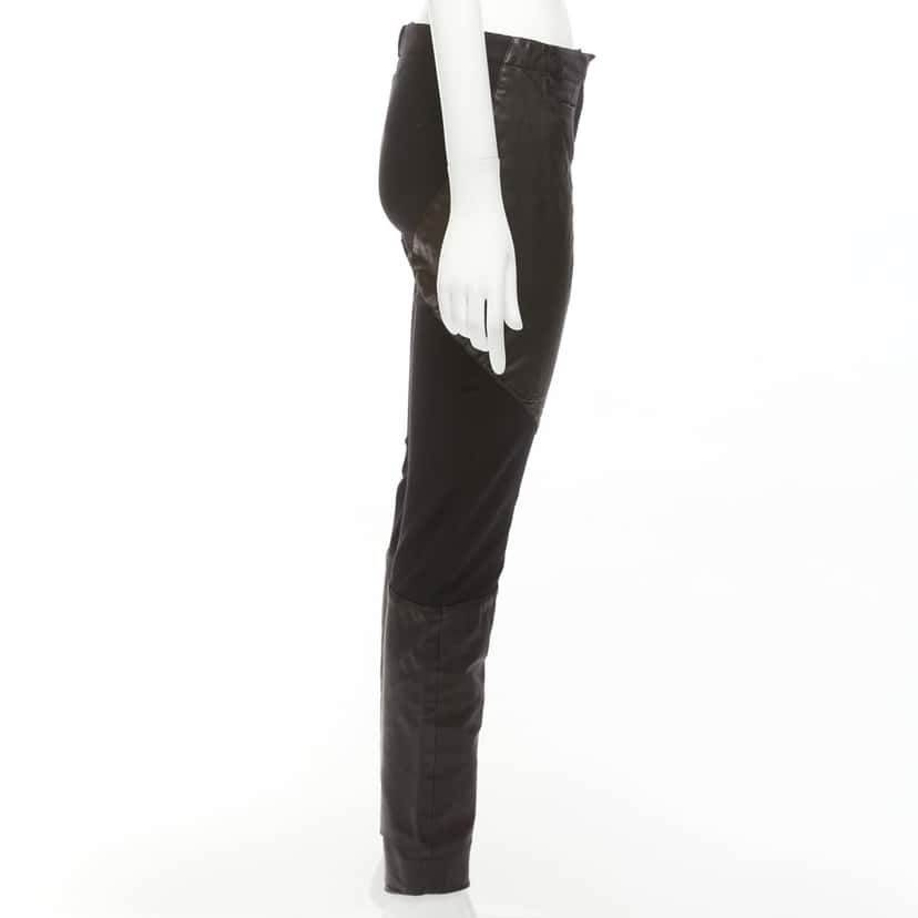 Givenchy Abstract Sweatpants Black Leather Very good condition - Model View