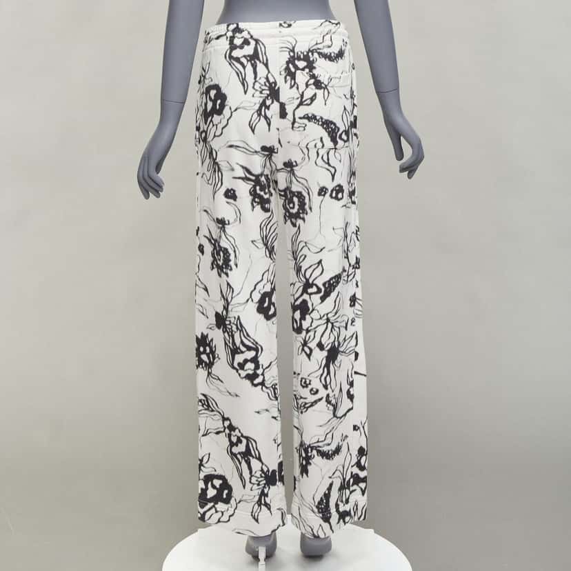 Dries Van Noten Peplum Cropped Pants White Cotton Very good condition - Box View