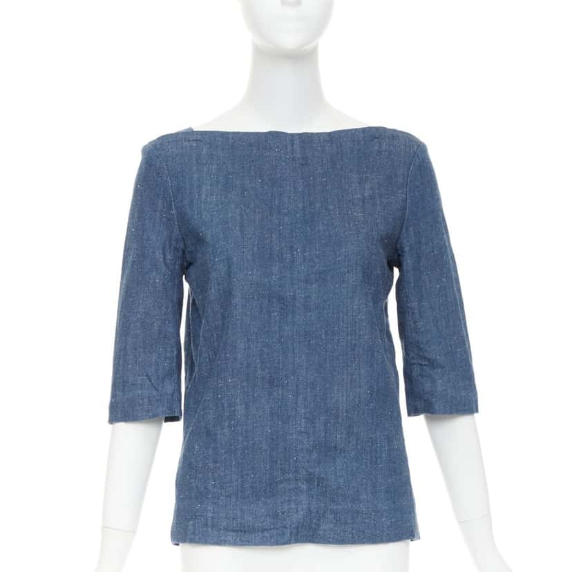 Celine Product Blue Cotton Very good condition - Front View