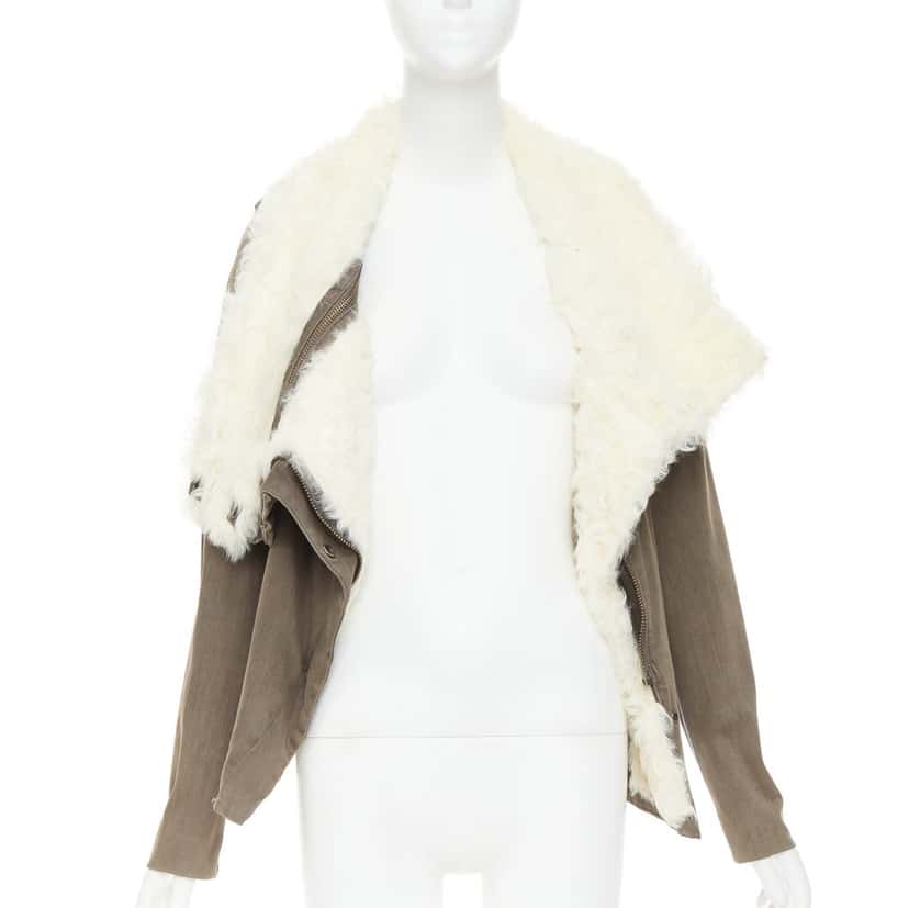 Helmut Lang Product Beige Leather Good condition - Back View