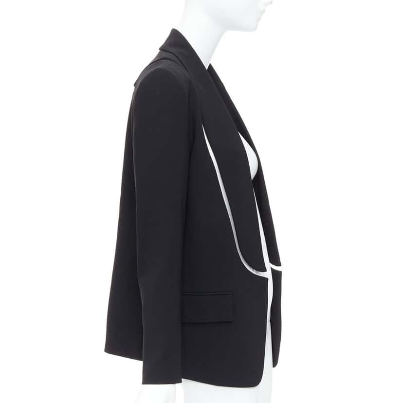 Alexander Wang Cut-Out Long Blazer Black Good condition - Model View