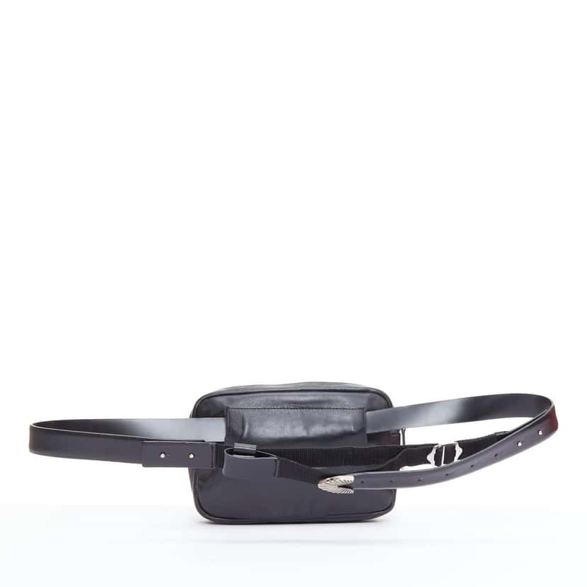 Toga Archives Colorblock Satchel Black Leather Fair condition - Model View