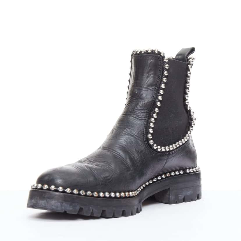Alexander Wang Spencer Black Leather Fair condition - Model View